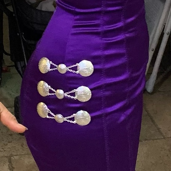 Mexican Dress purple color dress size S - Picture 6 of 10